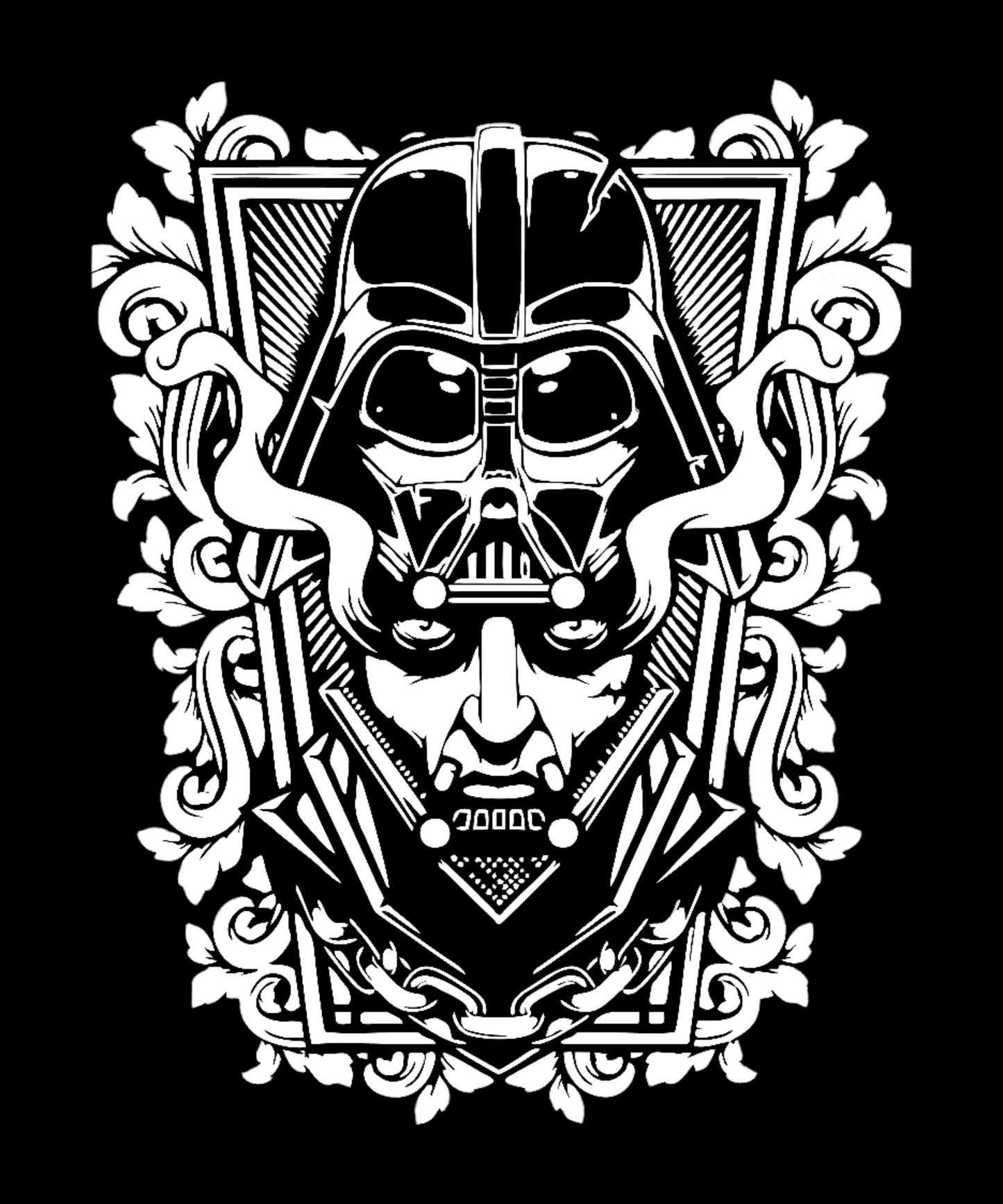 Star Wars Empire Black Oversized Graphic Printed Tshirt