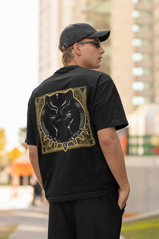 Black Panther Power Oversized Graphic T-Shirt