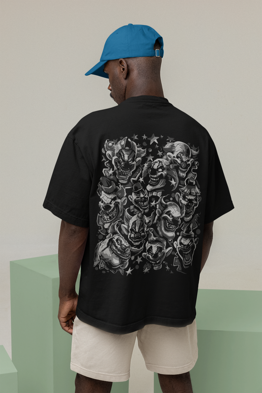 Zombie Rippers Black Oversized Graphic Printed Tshirt