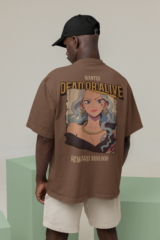 Wanted: Dead or Alive Oversized Graphic T-Shirt Black Oversized Graphic Printed Tshirt