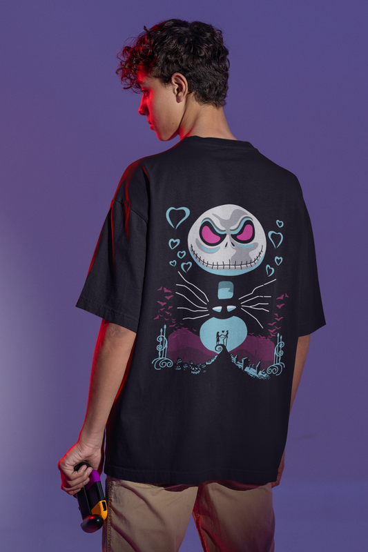 Haunted Love Oversized Graphic T-Shirt